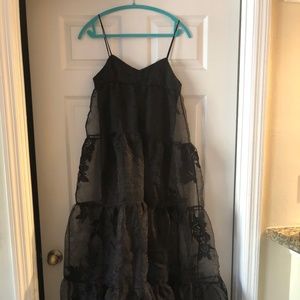 Free People Long, Sheer Dress Paid $400. New w tag